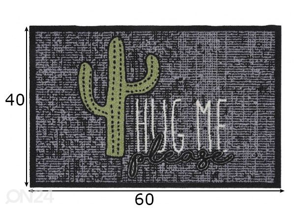 Kynnysmatto Hug Me 40x60 cm mitat