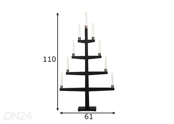 Kynttelikkö Tall mitat