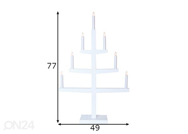 Kynttelikkö Tripp mitat