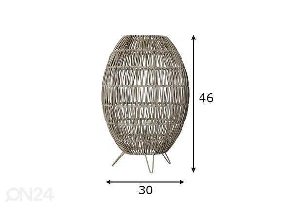 Lampunvarjostin Linde 30 cm mitat