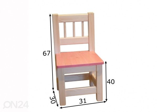 Lasten tuoli h 65/40 cm mitat