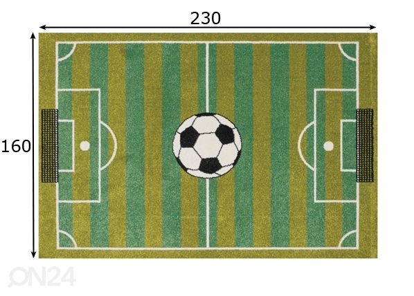 Lastenhuoneen matto Play 59AMA 160x230 cm mitat