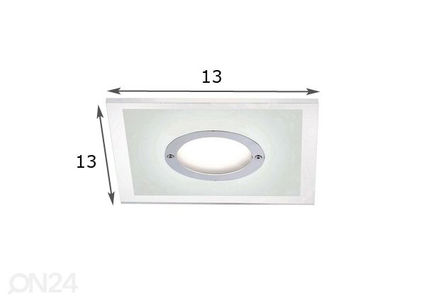 LED-kohdevalaisin Lumeco mitat