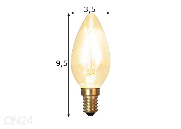 LED-lamppu E14 1,5 W mitat