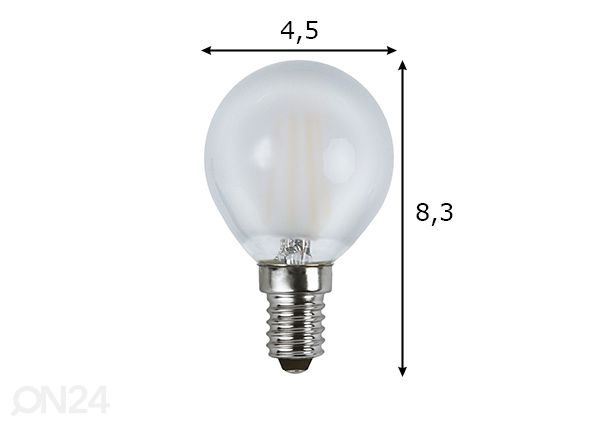 LED-lamppu E14 4W mitat