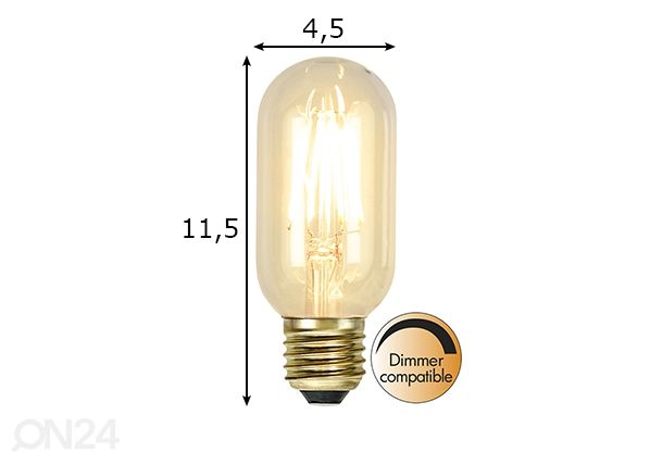LED-lamppu E27 1,6 W mitat