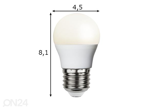 LED-lamppu E27 5 W mitat