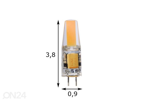 LED-lamppu G4 1,5 W mitat