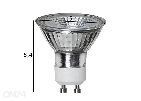 LED-lamppu GU10 5,4 W mitat
