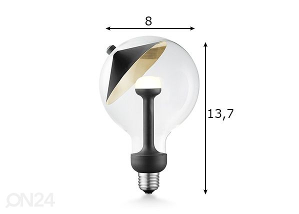 LED lamppu Move Me Cone, E27, 3W mitat