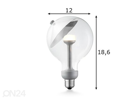LED lamppu Move Me Cone, E27, 5,5W mitat