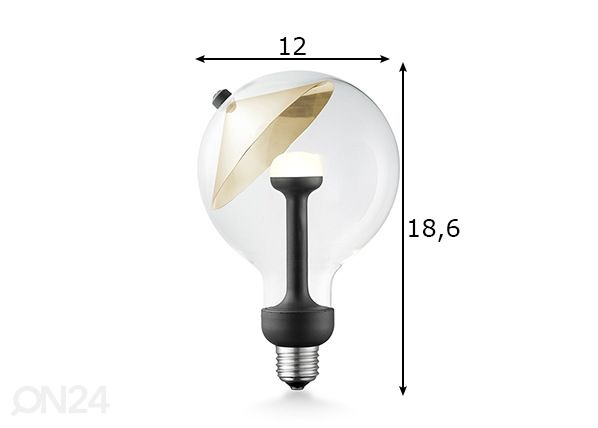 LED lamppu Move Me Cone, E27, 5,5W mitat