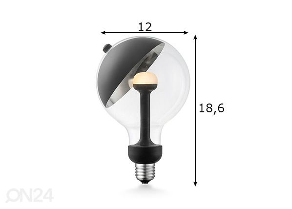 LED lamppu Move Me sphere, E27, 5,5W mitat