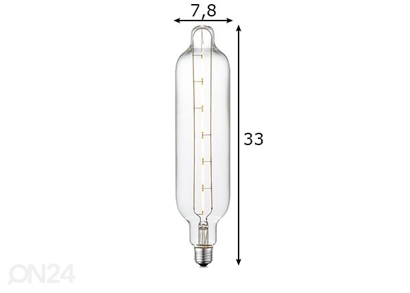 LED-lamppu Tube, E27, 5W mitat