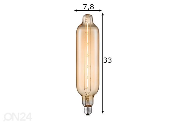 LED-lamppu Tube, E27, 5W mitat