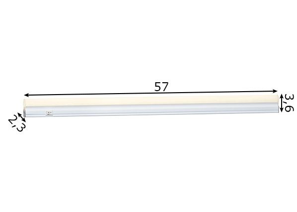 LED valaisin 57 cm mitat