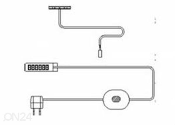 LED-valaistuksen kiinnike, 1 kpl