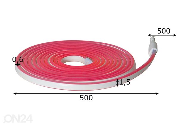 LED -valonauha Flatneonled mitat