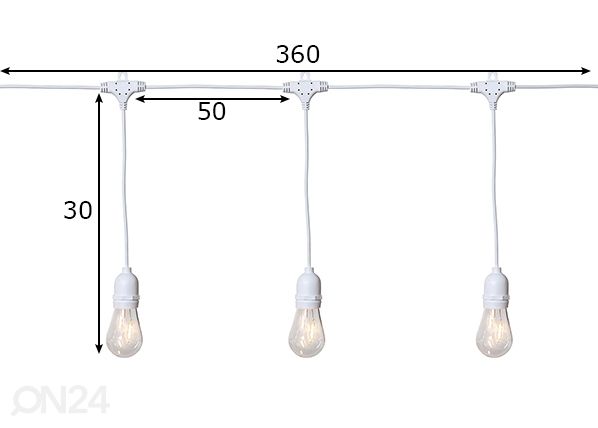 LED valonauha String light mitat