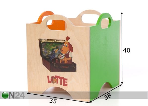 Lelulaatikko LOTTE mitat