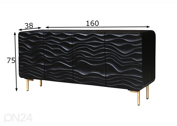 Lipasto Lagoon 160 cm mitat