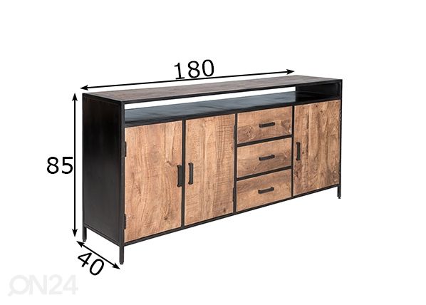 Lipasto Sturdy 180 cm mitat