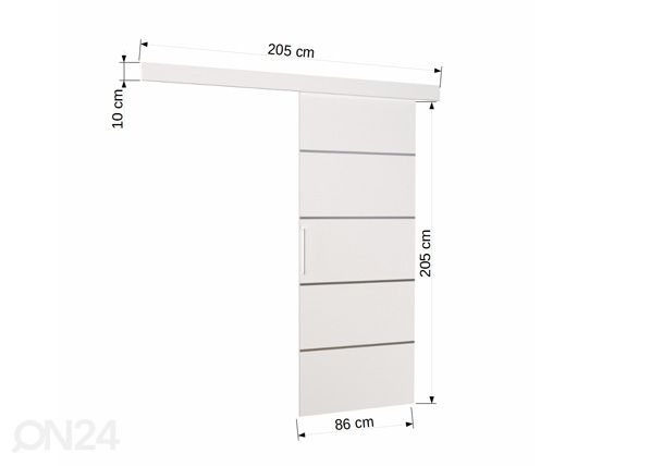 Liukuovi Terry 86 cm mitat