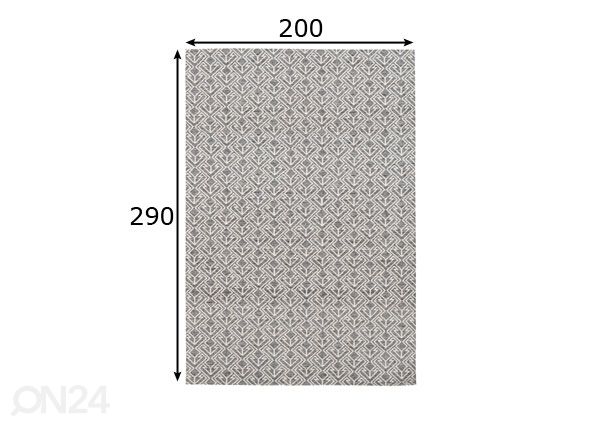 Matto 200x290 cm mitat