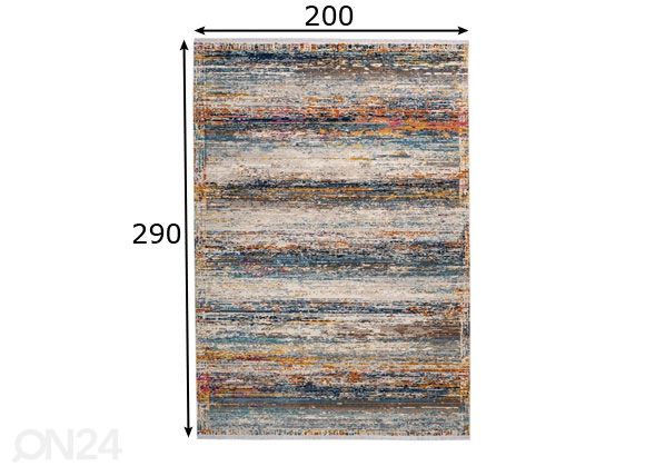 Matto 200x290 cm mitat