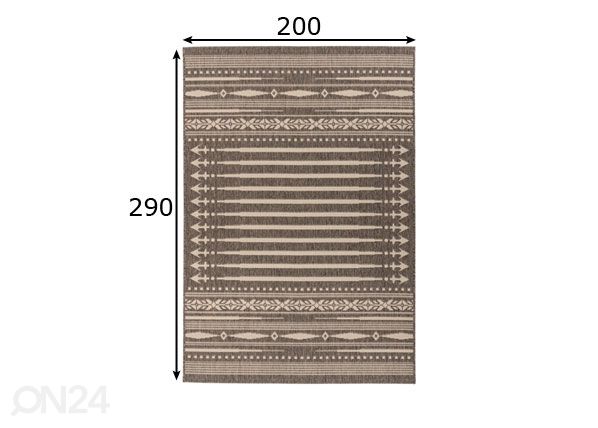 Matto 200x290 cm mitat