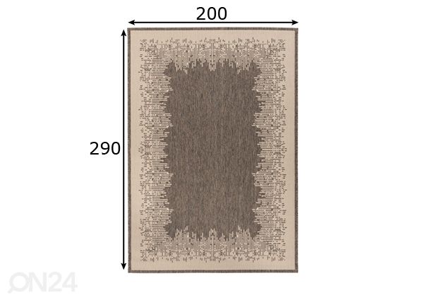 Matto 200x290 cm mitat