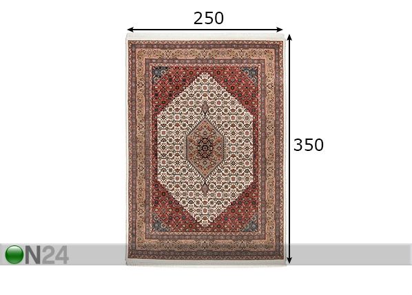 Matto Benares Bidjar 9 250x350 cm mitat