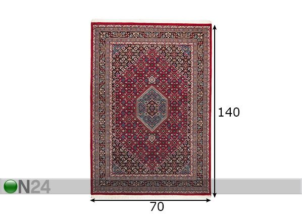 Matto Benares Bidjar 9 70x140 cm mitat