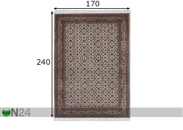 Matto Benares Herati 170x240 cm mitat