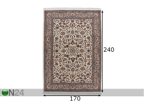 Matto Benares Isfahan 170x240 cm mitat