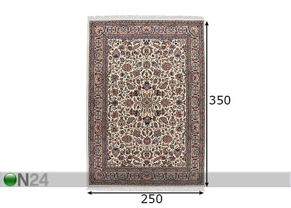 Matto Benares Isfahan 250x350 cm mitat