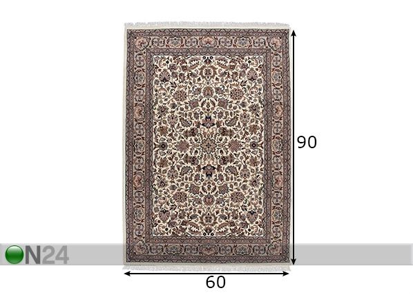 Matto Benares Isfahan 60x90 cm mitat