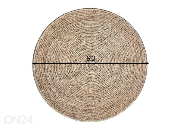 Matto Boho Ø90 cm mitat