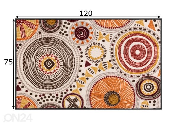 Matto Boho Style 75x120 cm mitat