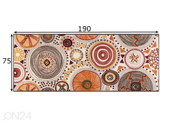 Matto Boho Style 75x190 cm mitat