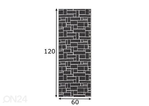 Matto DAMA 60x120 cm mitat