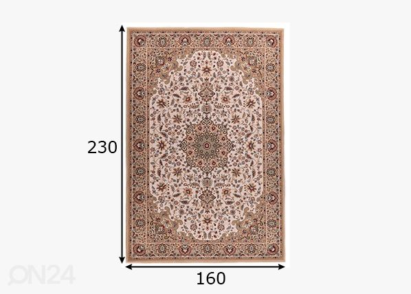 Matto Dolna, 160x230 cm beige mitat