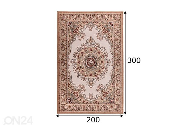 Matto Dolna, 200x300 cm beige mitat