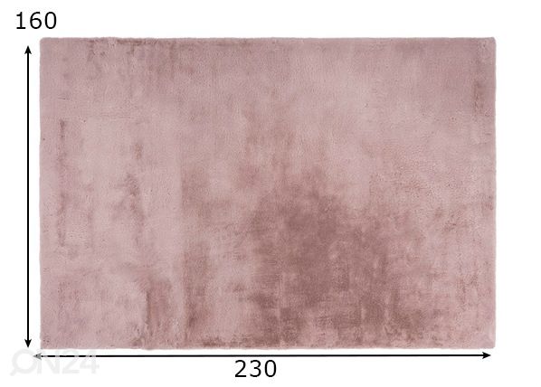 Matto Emotion Pastel Pink 160x230 cm mitat