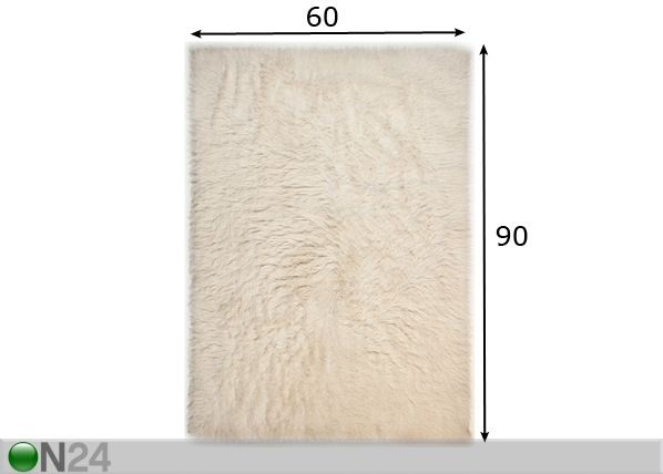 Matto FLOKOS 60x90 cm mitat