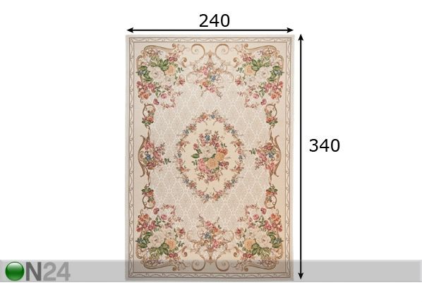 Matto FLOMI FLORENCE 240x340 cm mitat