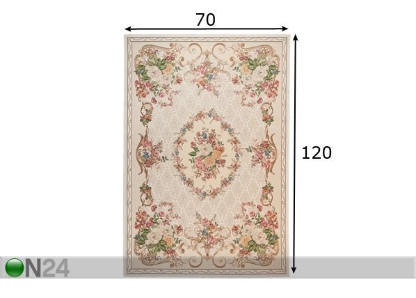 Matto FLOMI FLORENCE 70x120 cm mitat