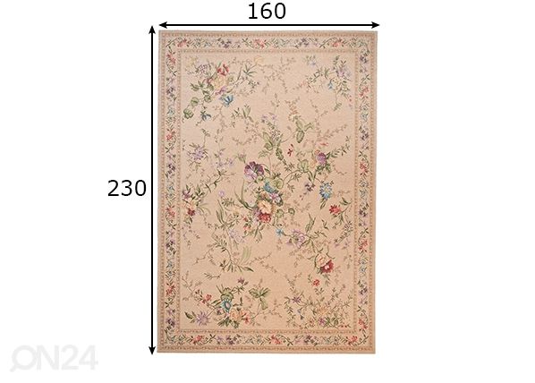 Matto FLOMI SAGRINI 160x230 cm mitat