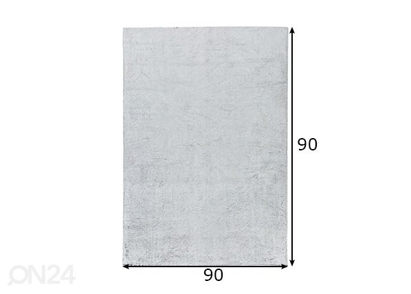 Matto Furry 90x90 cm mitat