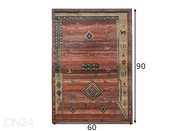 Matto Gabiro 60x90 cm mitat